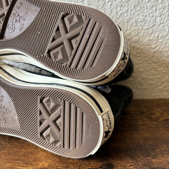 Converse Women’s 9 / Men’s 7 Unisex Black Canvas Chuck 70 High Top Sneakers Shoe - Picture 7 of 9